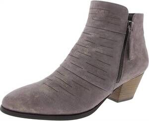 NEW DAVID TATE women's bellview ankle boots in gray antique suede